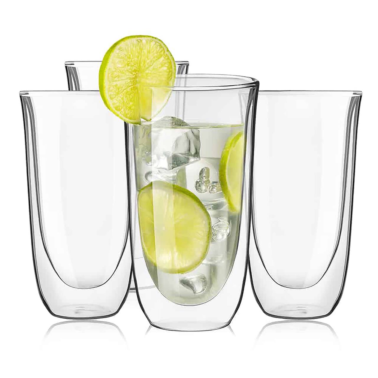 JoyJolt® Spike Double Wall Insulated Glasses, 4ct.